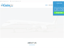 Tablet Screenshot of gainjet.com